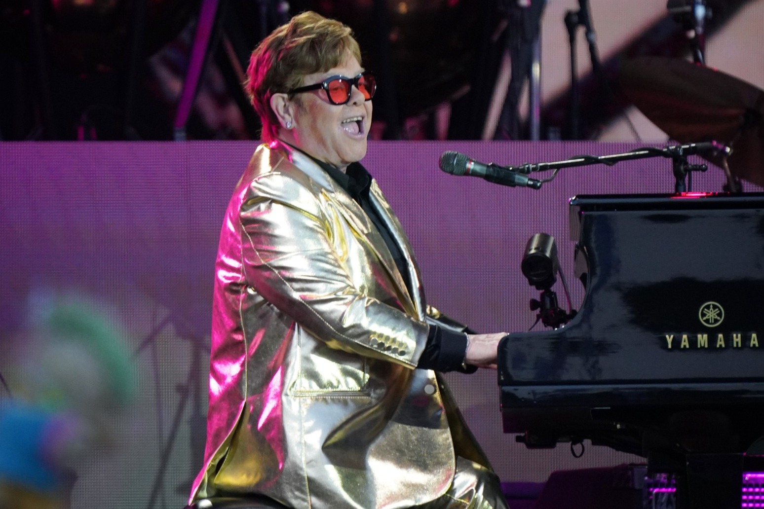 Sir Elton John departs UK stage with hits-filled Glastonbury set 