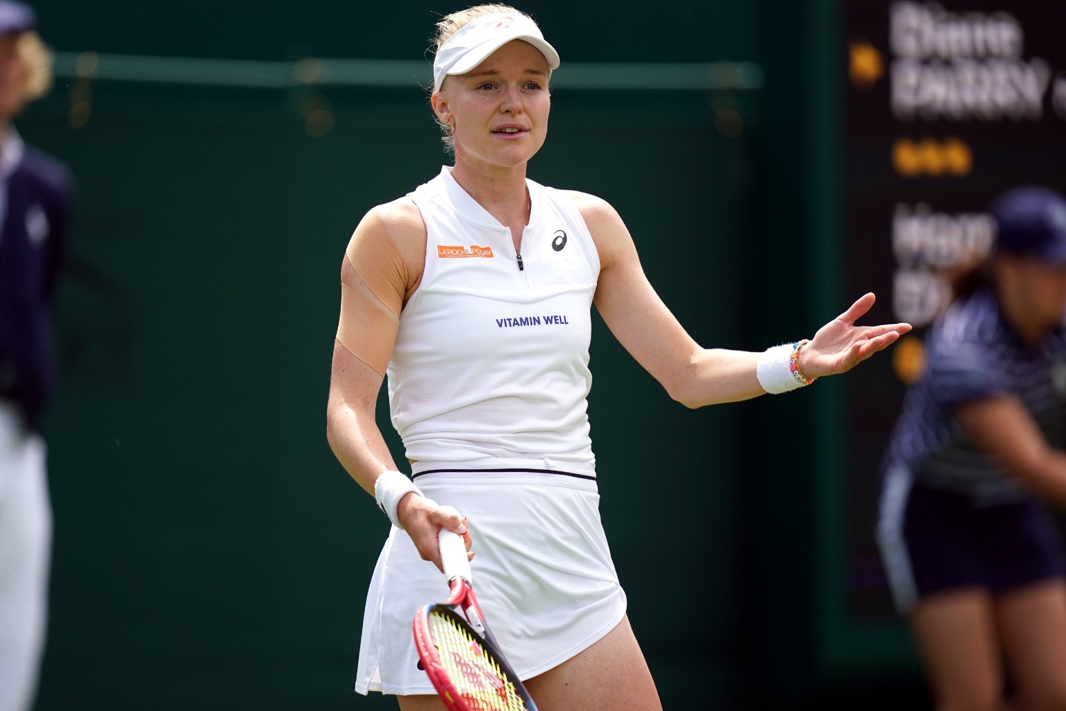 Harriet Dart becomes the first British player knocked out of Wimbledon 