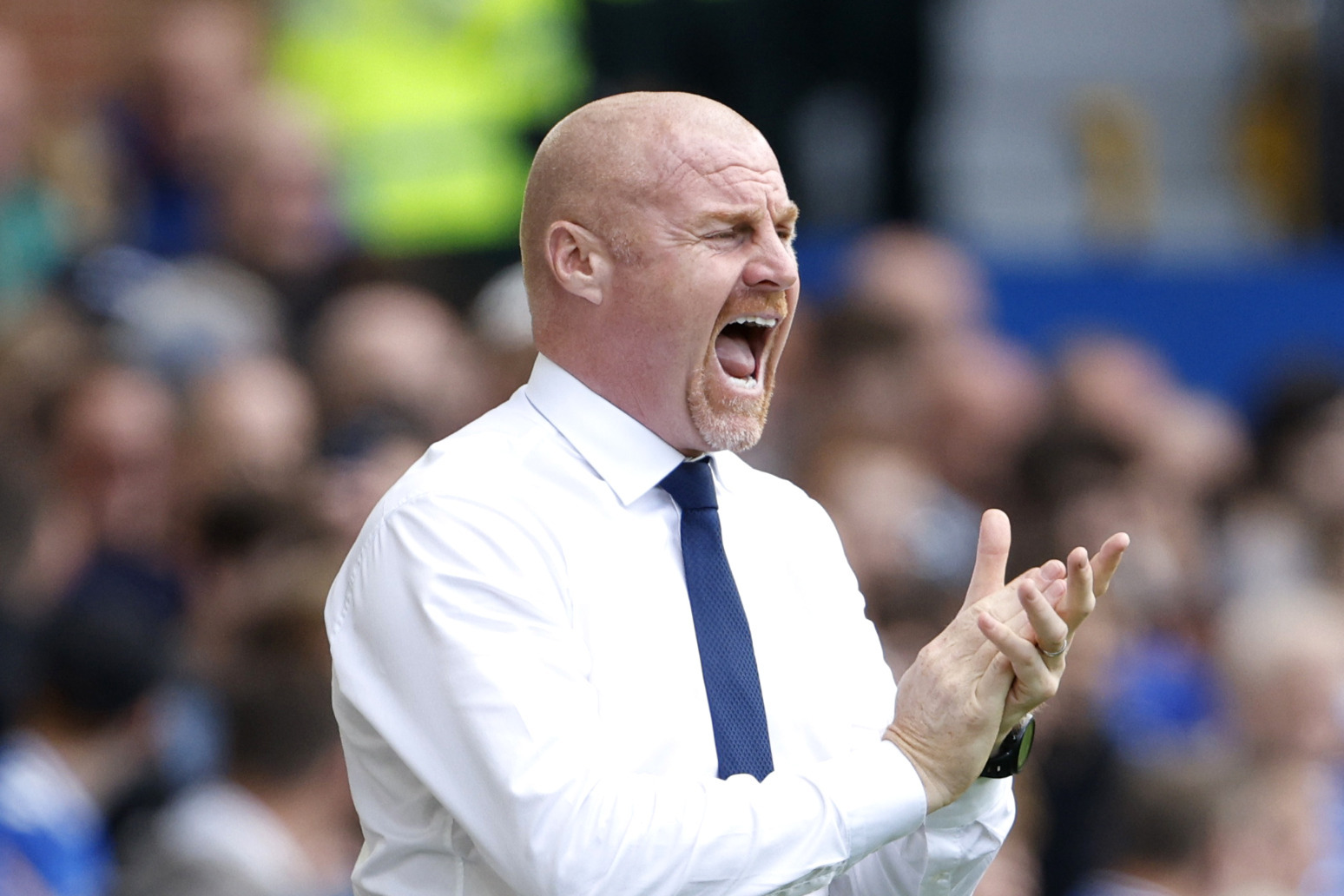 Sean Dyche calls for more aggression from his Everton players 
