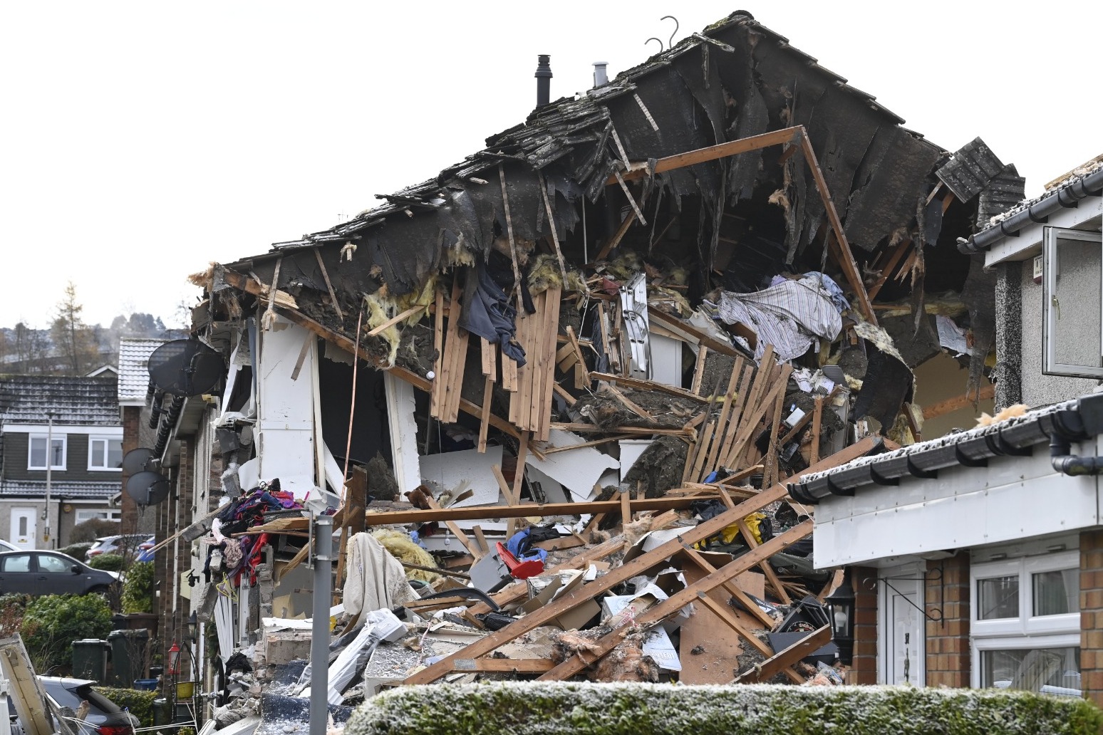Man, 84, dies and two taken to hospital after house explosion in Edinburgh 