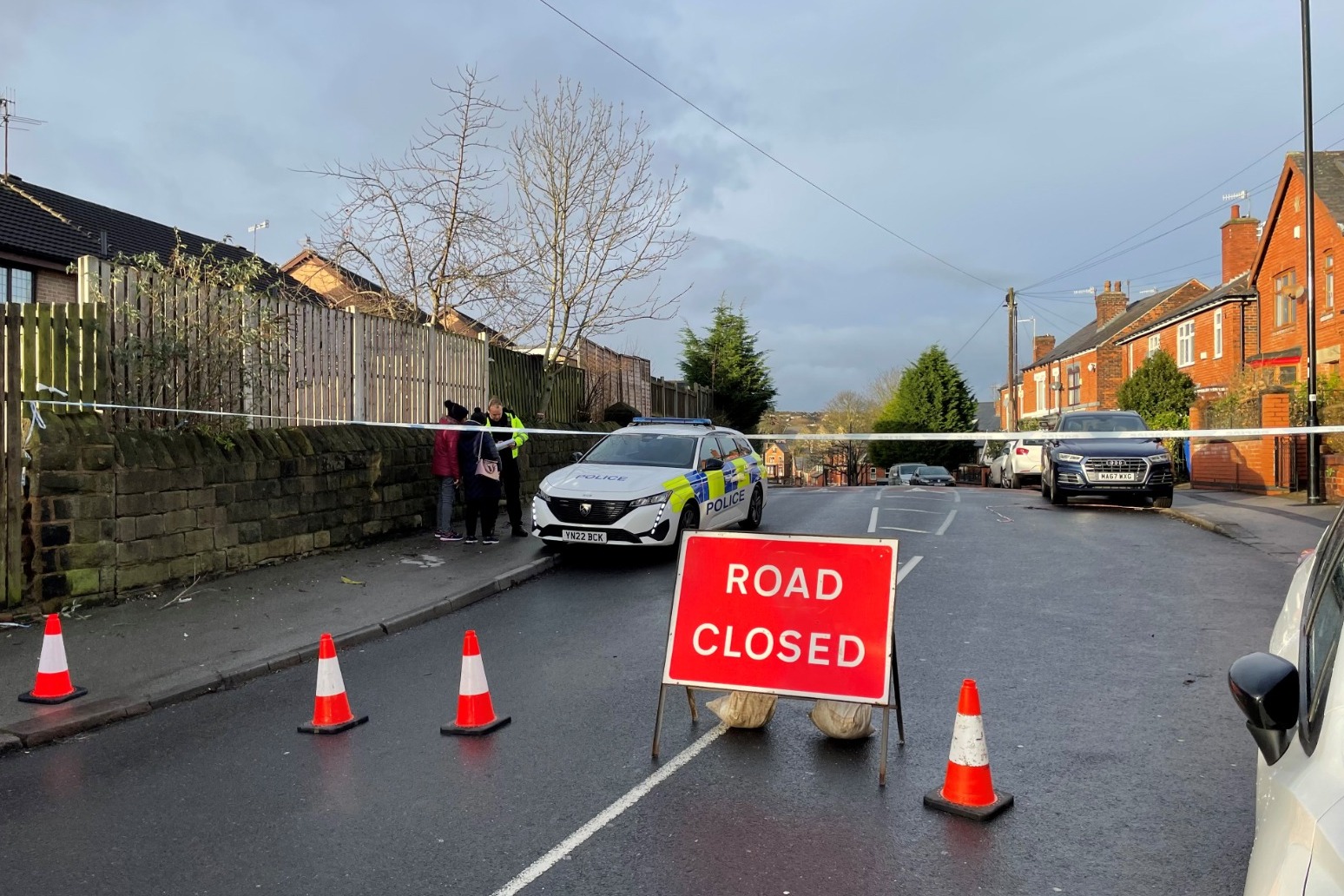 Murder probe after man killed as car ploughs into crowd during disturbance 