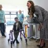 Kate chats with children as she marks patronage of Welsh hospice