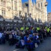 Sit down demonstration held amid Court of Appeal challenges to protest sentences