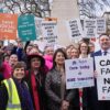 Adult social care campaigners march on Parliament