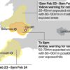 Met Office issues danger to life amber warning for heavy rain and floods