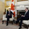 Keir Starmer meets new Canadian prime minister Mark Carney at Downing Street