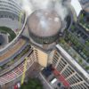 Firefighters Tackle Blaze At BBCs Former HQ Television Centre